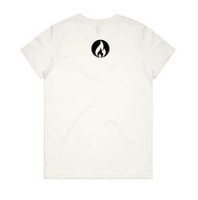 SOUL STRENGTH FLAME Womens Maple Organic Natural Tshirt