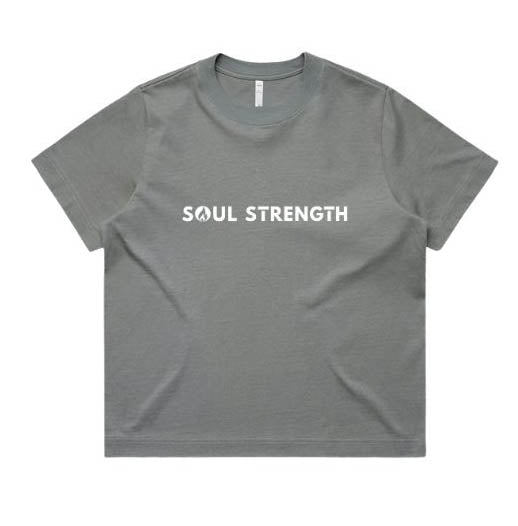 SOUL STRENGTH FLAME Womens Box Shadow Tshirt