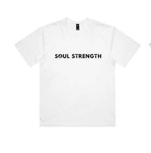 SOUL STRENGTH FLAME Mens Staple White Tshirt
