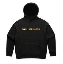 SOUL STRENGTH Mens STRENGTH Relax Black Hoodie