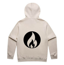 SOUL STRENGTH Mens FLAME Relax Ecru Hoodie