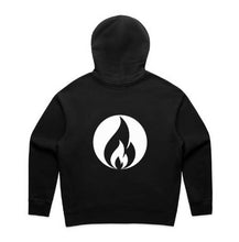 SOUL STRENGTH Womens FLAME Relax Black Hoodie