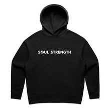 SOUL STRENGTH Womens FLAME Relax Black Hoodie