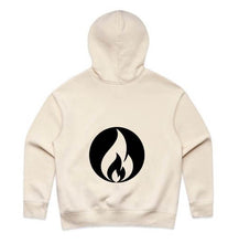 SOUL STRENGTH Womens FLAME Relax Ecru Hoodie