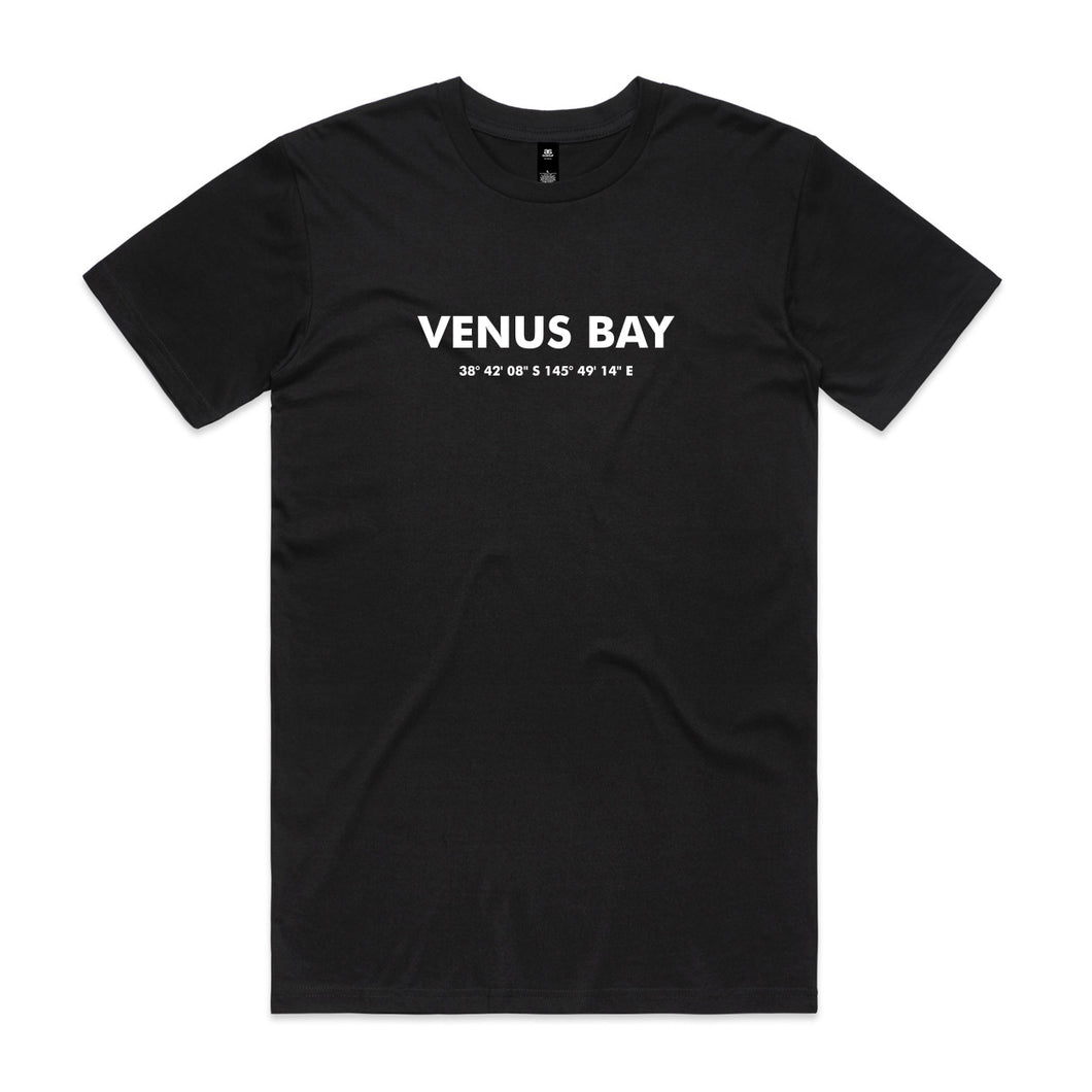 VENUS BAY ZERO IN BLACK UNISEX TSHIRT