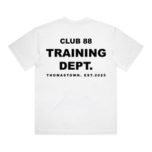 CLUB 88 Members Mens TRAINING DEPT Box White Tshirt