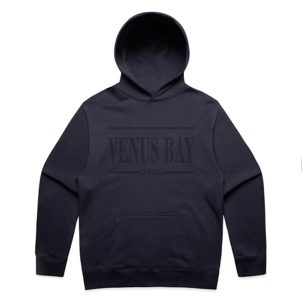 VENUS BAY HERITAGE INK BLUE EMBROIDERED UNISEX HOODIE