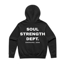 SOUL STRENGTH DEPT DROMANA Mens Box Black Hoodie