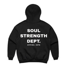 SOUL STRENGTH DEPT EPPING Womens Box Black Hoodie
