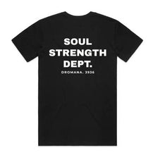 SOUL STRENGTH DEPT DROMANA Mens Staple Black Tshirt
