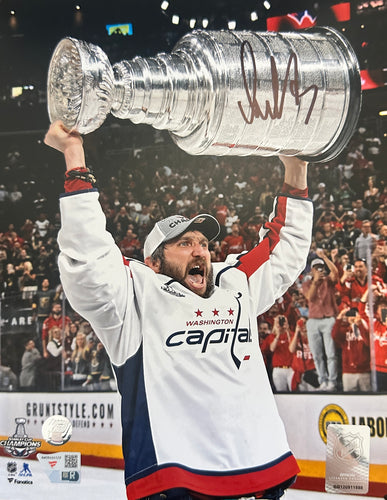 Alex Ovechkin Washington Capitals with Cup - Autographed 8 x 10 Photo