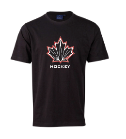 IHC26 Canada Hockey Black Tshirt