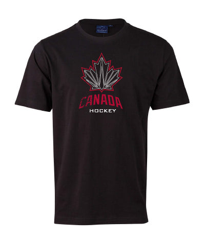 IHC26 Canada Hockey VINTAGE Black Tshirt