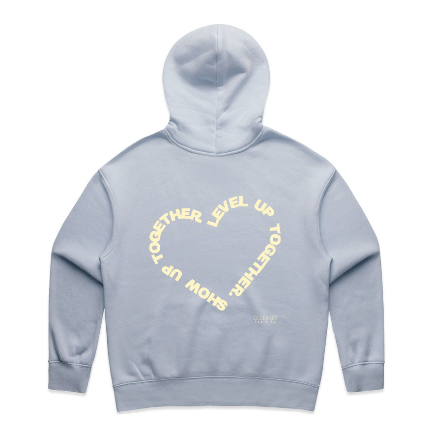 CLUB 88 Members Womens HEART Relax Powder Hoodie