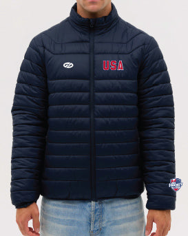 PRE-ORDER - IHC26 USA Hockey Navy Puffer Jacket