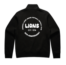 SUNBURY LIONS JFNC WOMENS 1/4 ZIP BLACK FLEECE