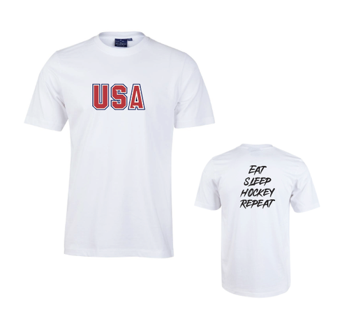 PRE-ORDER - IHC26 USA Slogan White Tshirt