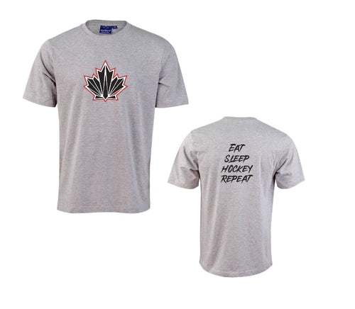 IHC26 Canada Slogan Grey Marle Tshirt