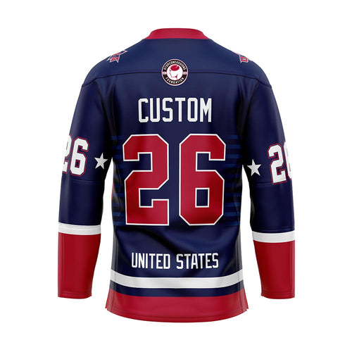 2026 IHC TEAM USA HOME BLUE JERSEY (CUSTOM PRE-ORDER)
