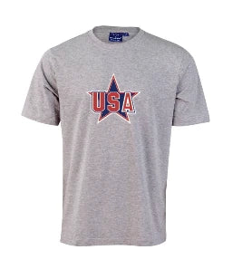 IHC26 USA Star Grey Marle Tshirt