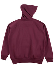 BURGUNDY COTTON FLEECE HOODIE