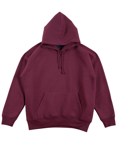 BURGUNDY COTTON FLEECE HOODIE