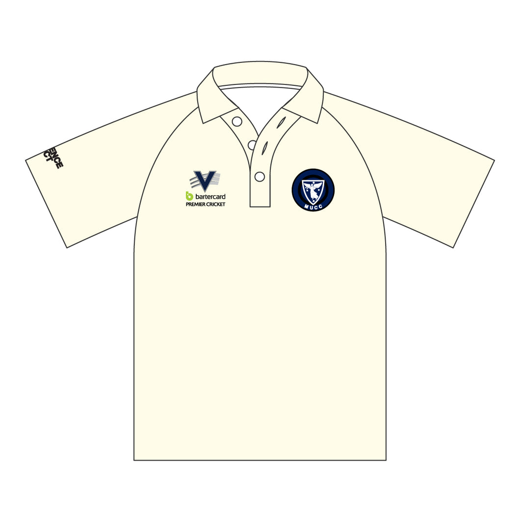 MUCC MENS SHORT SLEEVE TWO DAY CREAM PLAYING POLO